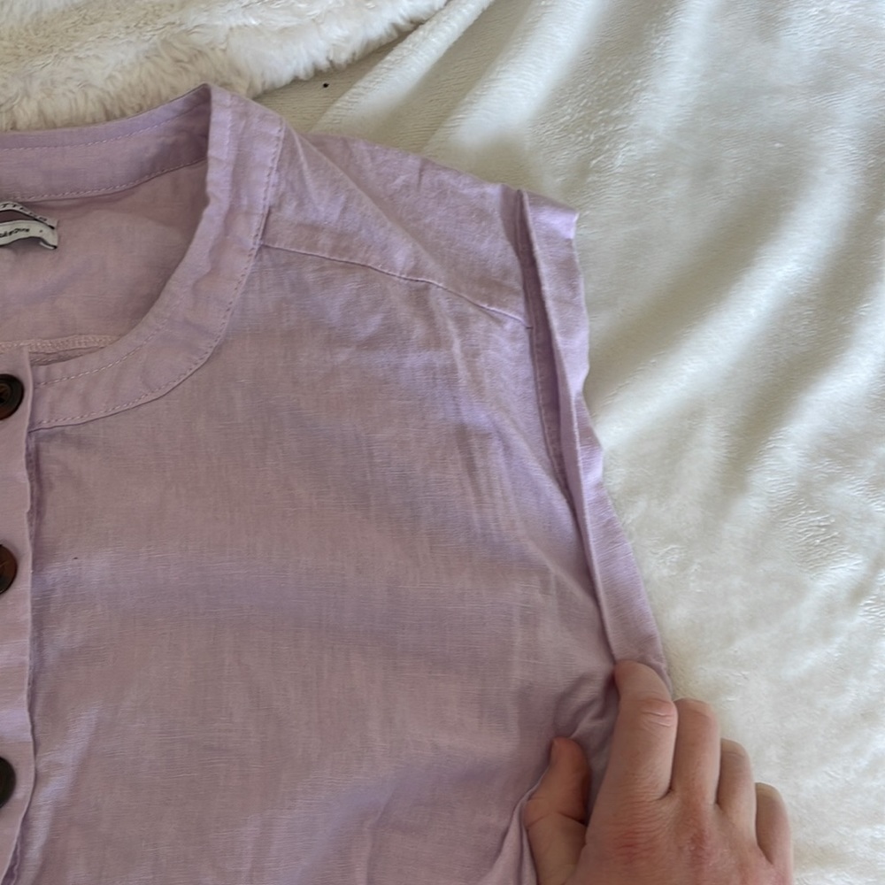 Linen romper! - Picture 4 of 4